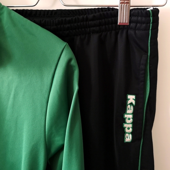 Youth Kappa Tracksuit, Green and Black in Like-new* Condition, Size 14 / 164cm - Picture 4 of 9